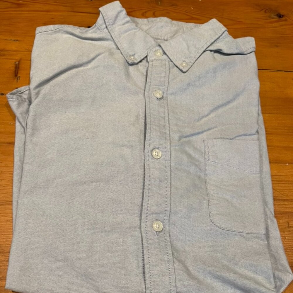 J.Crew Oxford Cloth Shirt Blue  - Large